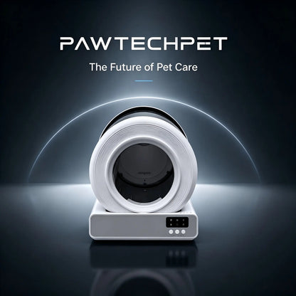 【Independence Day 】Pawtech Smart Low-Noise Auto-Cleaning Cat Litter Box (60L) - 2.4G Wifi App-Controlled, Equipped with Smart Sensors, Safety Protection, Easy Maintenance #Catlitterbox#Smartlitterbox#Petessentials#Catlovers