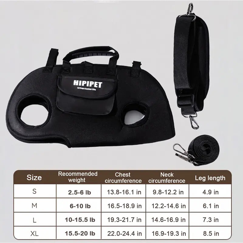 [Hipipet] Dog Backpack Leash Outdoor Portable Breathable – Multi-Function Hands-Free Carrier, Side-Crossbody & Towing Air Mesh Design for Pets, Cozyvibes